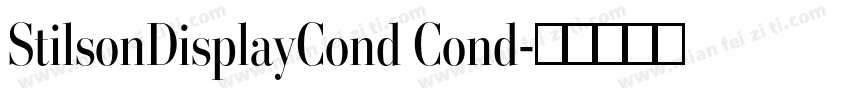 StilsonDisplayCond Cond字体转换